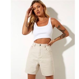 Denim Dad Shorts in Winter Sandwash